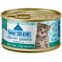 Blue Buffalo Baby Blue Healthy Growth Formula Grain-Free High Protein Chicken Recipe Kitten Wet Food, 3-oz cans, case of 24