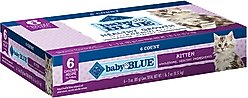Blue Buffalo Baby Blue Healthy Growth Formula Natural Multi-Pack Chicken Recipe Kitten Wet Food, 3-oz cans, 6 count