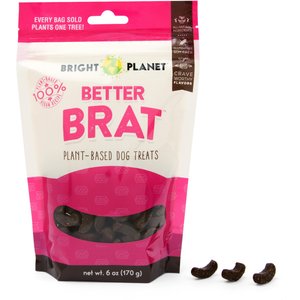 Bright Planet Pet Better Brat Plant-Based Dog Treats, 6-oz bag