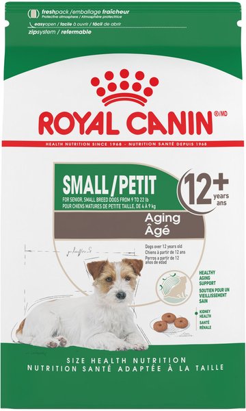 Royal Canin Size Health Nutrition Small Aging 12+ Dry Dog Food, 12-lb bag slide 1 of 10