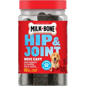 Milk-Bone Move Easy Soft Chew Joint Supplement for Dogs, 8.46-oz tub, 60 count