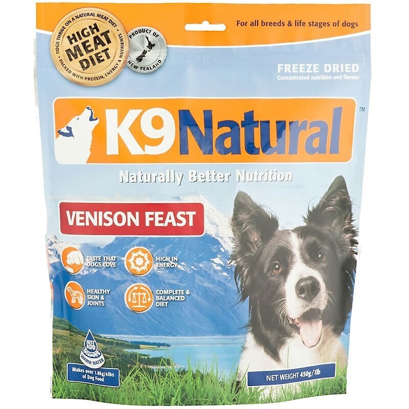 Product Reviews for K9 NATURAL Venison Feast Raw Grain-Free Freeze