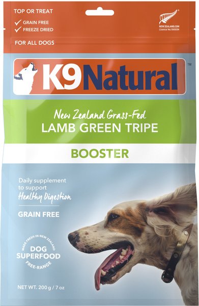 K9 Natural Lamb Green Tripe Booster Digestive Supplement for Dogs, 7-oz bag slide 1 of 8
