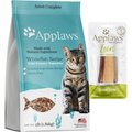 Applaws Adult Complete Whitefish Recipe with Country Vegetables Grain-Free Dry Cat Food + Tuna Loin Grain-Free Treats