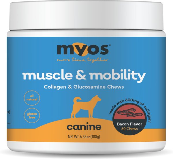 MYOS Muscle & Mobility Collagen Chews Dog Supplement, 180-g slide 1 of 5