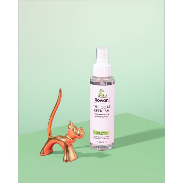 ROWAN Coat Refresh Dog Deodorizing Spray, Coconut Scent, 4oz bottle