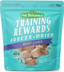Pet Botanics Training Reward Beef Liver Freeze-Dried Dog Treats, 16-oz bag