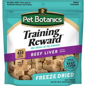 Pet Botanics Training Reward Beef Liver Freeze-Dried Dog Treats, 16-oz bag