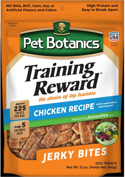 Pet Botanics Training Reward Chicken Jerky Bites Dog Treats, 12-oz bag slide 1 of 6
