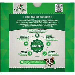 Greenies Petite Dental Dog Treats, 60 count