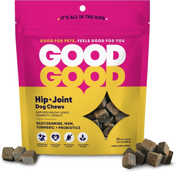 GoodGood Hip & Joint Soft Chew Joint Supplement for Dogs, 90 count slide 1 of 8