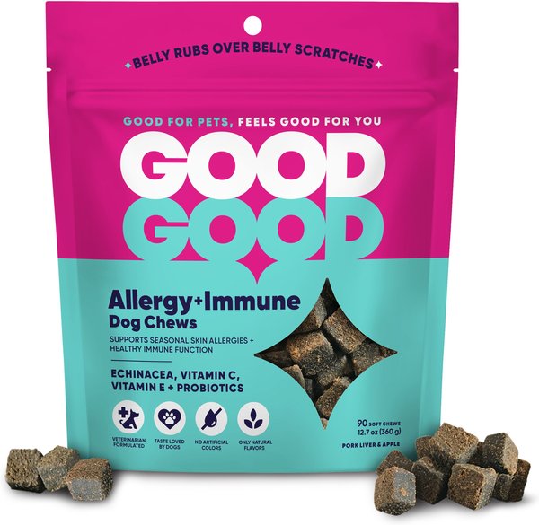 GoodGood Soft Chew Allergy & Immune Supplement for Dogs, 90 count slide 1 of 8