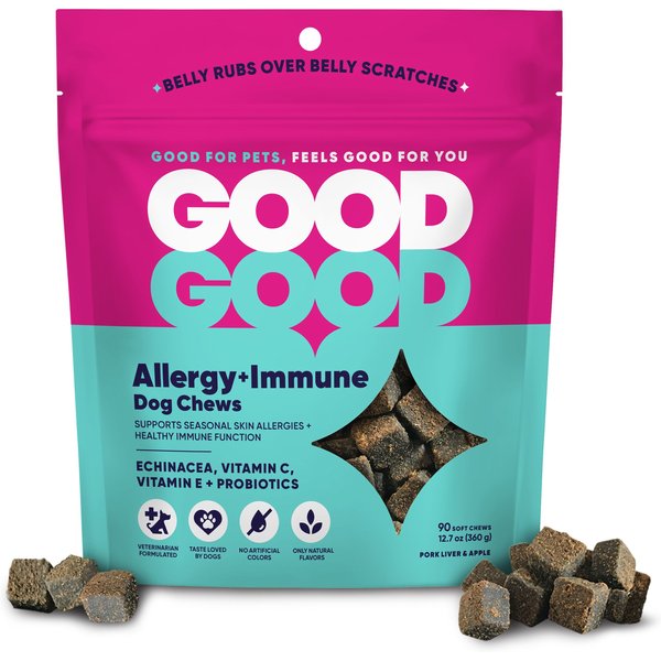 Pet Honesty Senior AllergySupport Duck Flavored Soft Chews Allergy & Immune Supplement for Dogs