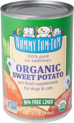 Nummy Tum-Tum Pure Organic Sweet Potato Canned Dog & Cat Food Supplement, 15-oz, case of 12