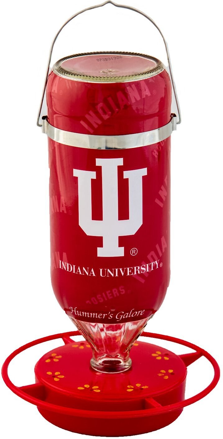 Hummer's Galore Indiana University Hummingbird Feeder, Red, 32-oz
