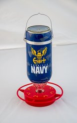 Hummer's Galore United States Navy Hummingbird Feeder, Blue, 32-oz slide 2 of 4