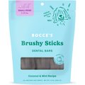 Bocce's Bakery Dailies Brushy Stick Bars Small Coconut & Mint Dental Dog Treat, 26 count