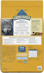 Blue Buffalo Wilderness Healthy Weight Chicken Recipe Grain-Free Dry Dog Food, 24-lb bag slide 2 of 9