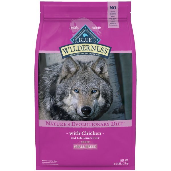 Blue Buffalo Wilderness Small Breed Chicken Adult Dry Dog Food, 4.5-lb bag
