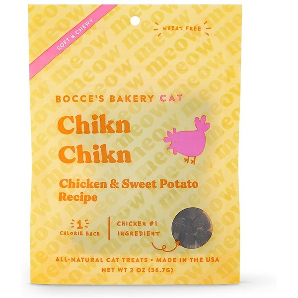 BOCCE'S BAKERY Chikn Chikn Soft & Chewy Cat Treats, 2oz bag