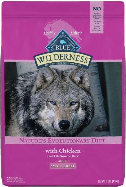 Blue Buffalo Wilderness Small Breed Chicken Recipe Grain-Free Dry Dog Food, 11-lb bag slide 1 of 10