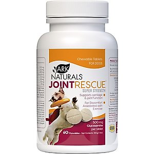 Ark Naturals Joint Rescue Super Strength Chewable Tablet Joint Supplement for Dogs & Cats, 60 count
