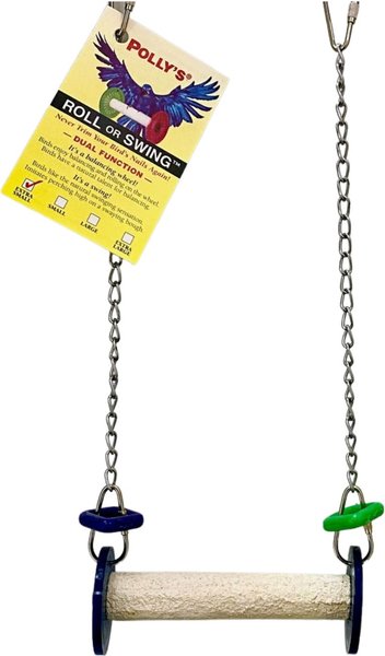 Polly's Pet Products Bird Roll or Swing, Multicolor, X-Small slide 1 of 4
