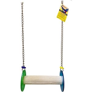 Super Bird Creations Rope Bungee Bird Perch, Color Varies, Small