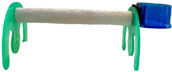 Polly's Pet Products Mini Bird Stand, Green, Small slide 1 of 3