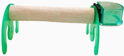 Polly's Pet Products Mini Bird Stand, Green, Large