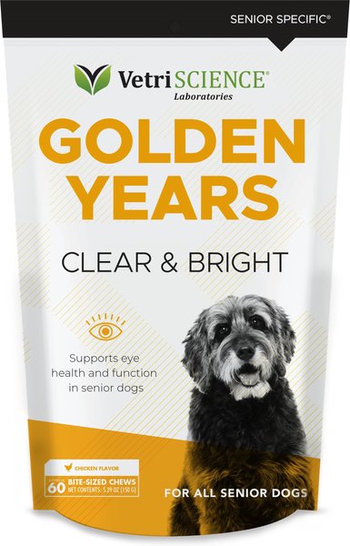 VetriScience Golden Years Chicken Flavor Clear & Bright Chew Supplement for Dogs, 60 count slide 1 of 6