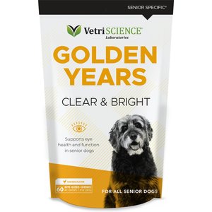 VetriScience Golden Years Chicken Flavor Clear & Bright Chew Supplement for Dogs, 60 count