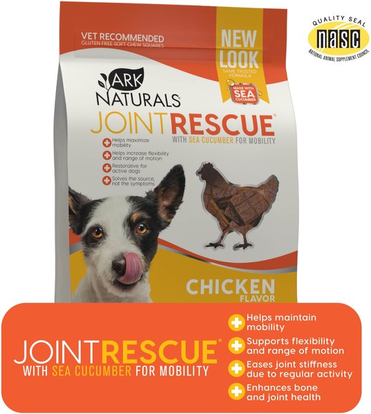 Ark Naturals Joint Rescue Chicken Flavored Soft Chew Joint Supplement for Dogs, 9-oz bag slide 1 of 8