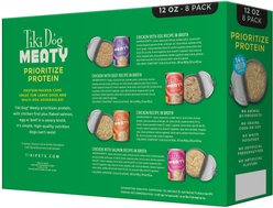 Tiki Dog Meaty Variety Pack Grain-Free Shredded Boxed Wet Dog Food, 12-oz, case of 8 slide 2 of 8