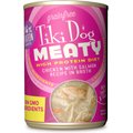 Tiki Dog Meaty Whole Foods Grain-Free Chicken & Salmon Shredded Canned Dog Food, 12-oz, case of 8