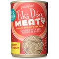 Tiki Dog Meaty Whole Foods Grain-Free Chicken & Beef Shredded Canned Dog Food, 12-oz, case of 8