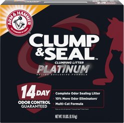 Arm & Hammer Litter Platinum Clump & Seal Cat Litter, 18-lb box