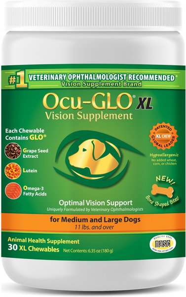 Animal Necessity Ocu-GLO X-Large Soft Chews Dog Supplement, 30 count slide 1 of 3