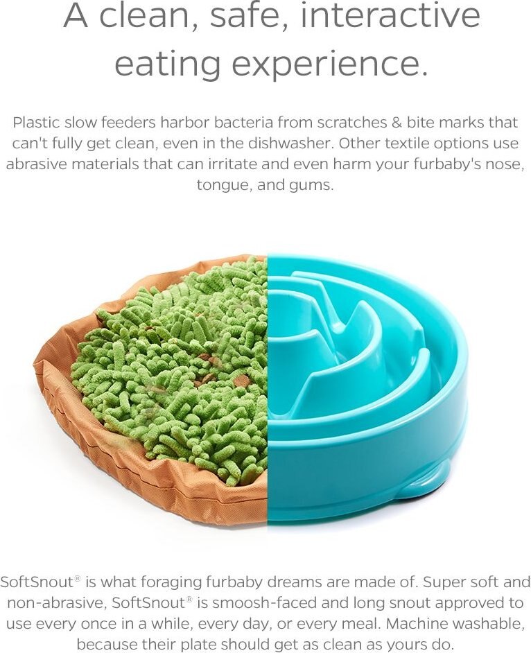 PET PARENTS Forager Snuffle Mat & Slow Feeder Dog Bowl, Meadow Natural