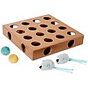 Frisco Interactive Wooden Cat Toy Box with Catnip
