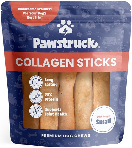 PAWSTRUCK Collagen Stick Dog Treats Small 25 count Chewy