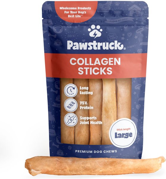 Pawstruck Collagen Stick Dog Treats, Large, 5 count slide 1 of 7