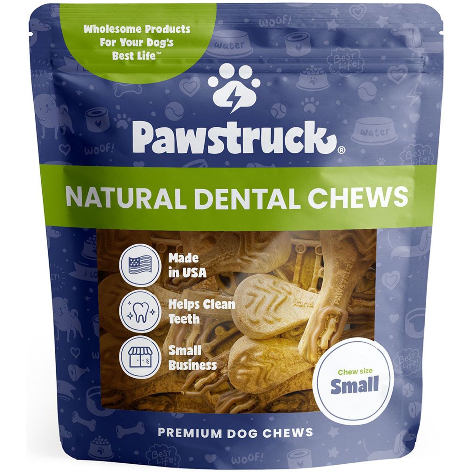Pawstruck Dental Chew Brush Small Dogs Treats