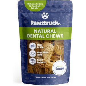 Pawstruck Dental Chew Brush Large Dogs Treats, 30 count