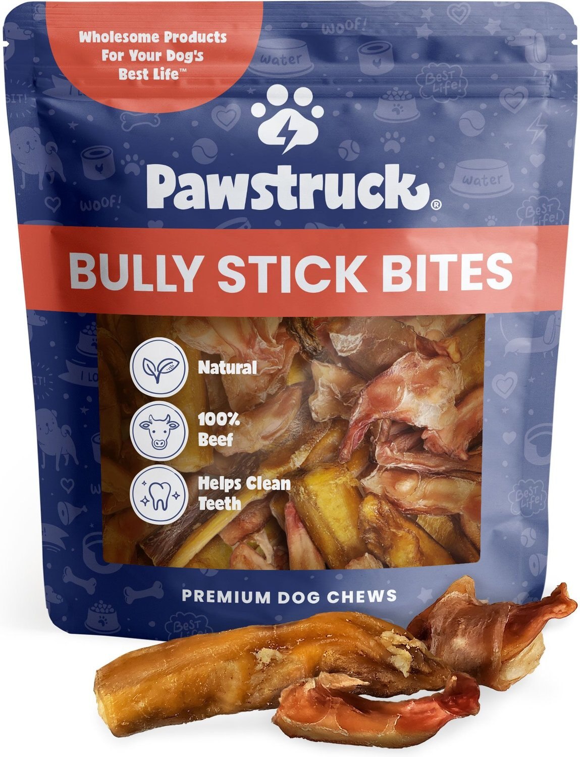 Pawstruck Bully Stick Bites Dog Treats