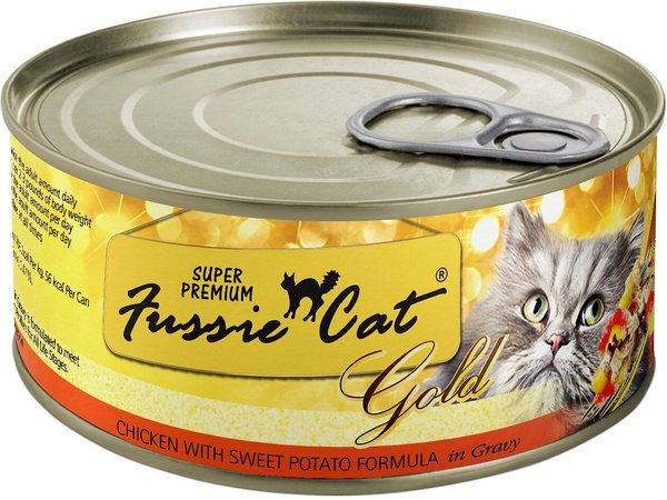 Fussie Cat Super Premium Chicken with Sweet Potato Formula in Gravy Canned Cat Food