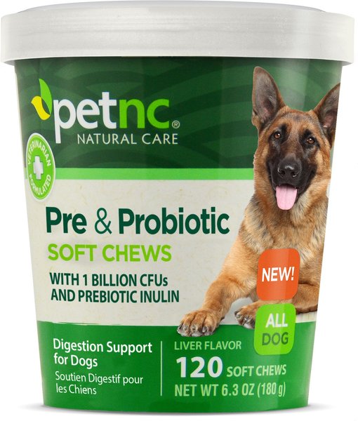 PetNC Natural Care Pre & Probiotic Soft Chews Digestive Supplement for Dogs, 120 count slide 1 of 7