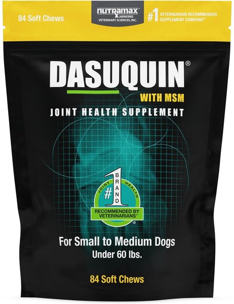 Nutramax Dasuquin Hip & Joint Soft Chews Joint Supplement for Small & Medium Dogs, 84 count slide 1 of 11
