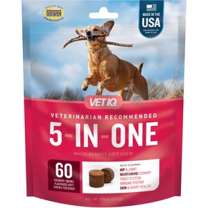 VetIQ 5-N-One Soft Chew Multivitamin for Dogs, 60 count
