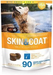 VetIQ Soft Chew Skin & Coat Supplement for Dogs, 90 count